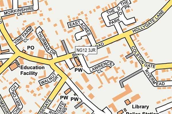 NG12 3JR map - OS OpenMap – Local (Ordnance Survey)