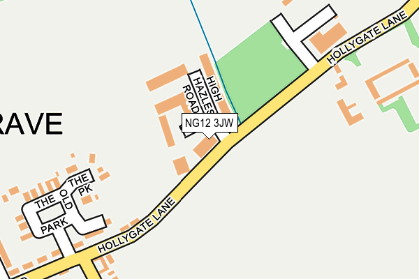 NG12 3JW map - OS OpenMap – Local (Ordnance Survey)