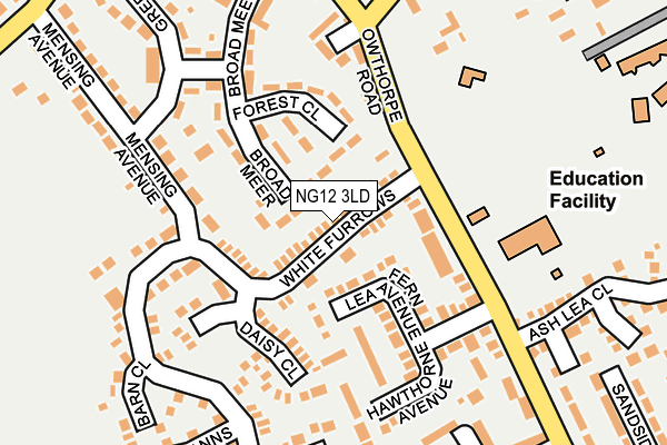 NG12 3LD map - OS OpenMap – Local (Ordnance Survey)