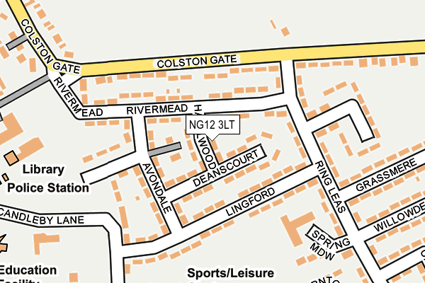 NG12 3LT map - OS OpenMap – Local (Ordnance Survey)