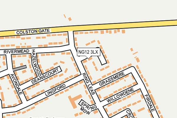 NG12 3LX map - OS OpenMap – Local (Ordnance Survey)