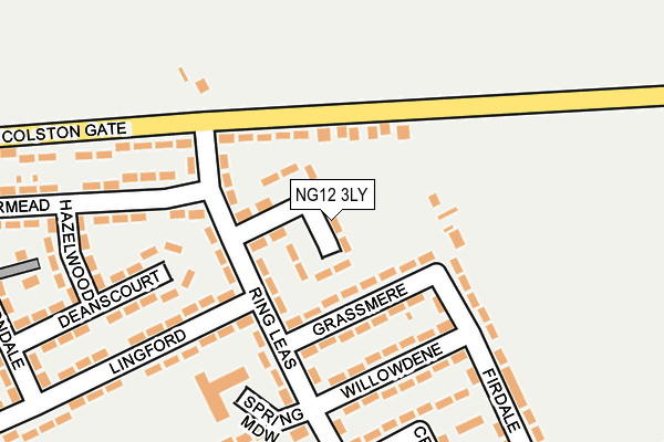NG12 3LY map - OS OpenMap – Local (Ordnance Survey)