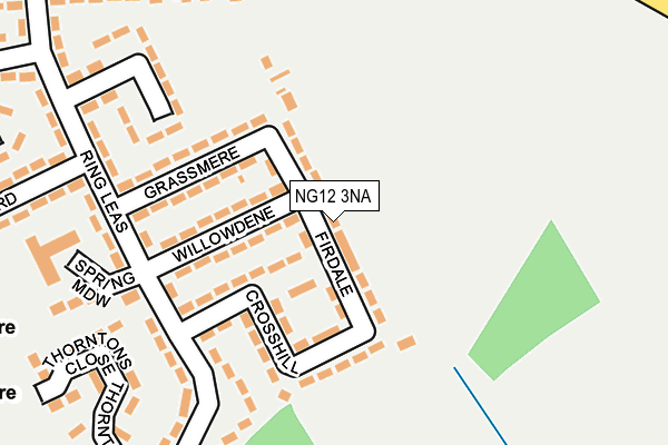 NG12 3NA map - OS OpenMap – Local (Ordnance Survey)