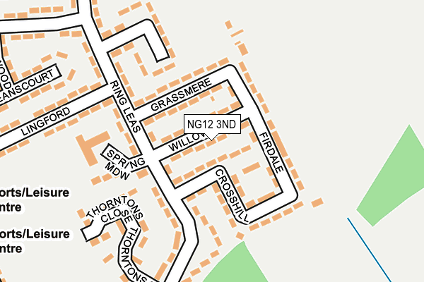 NG12 3ND map - OS OpenMap – Local (Ordnance Survey)