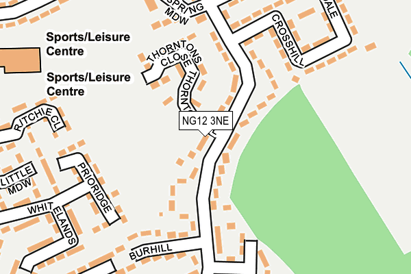 NG12 3NE map - OS OpenMap – Local (Ordnance Survey)