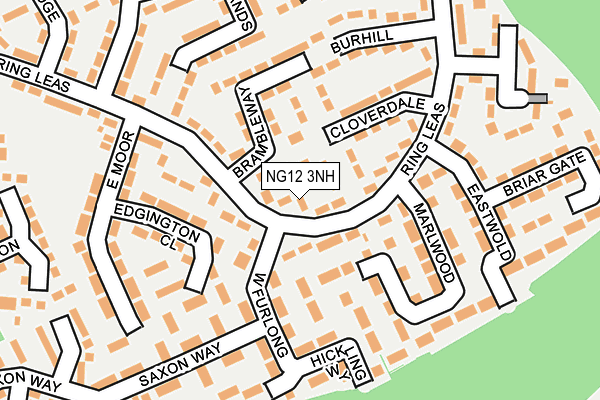 NG12 3NH map - OS OpenMap – Local (Ordnance Survey)