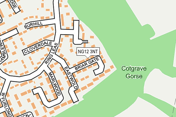 NG12 3NT map - OS OpenMap – Local (Ordnance Survey)