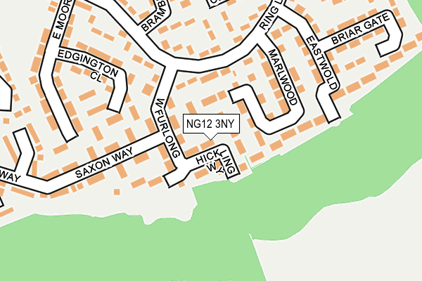 NG12 3NY map - OS OpenMap – Local (Ordnance Survey)