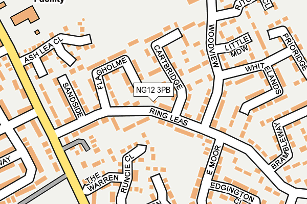 NG12 3PB map - OS OpenMap – Local (Ordnance Survey)