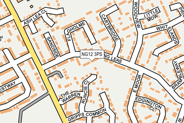 NG12 3PS map - OS OpenMap – Local (Ordnance Survey)