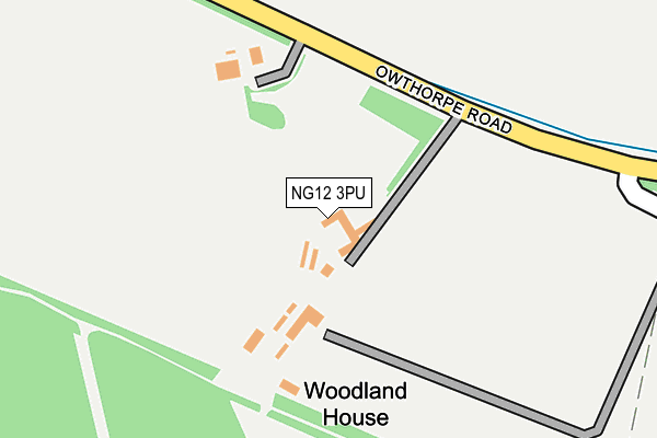 NG12 3PU map - OS OpenMap – Local (Ordnance Survey)