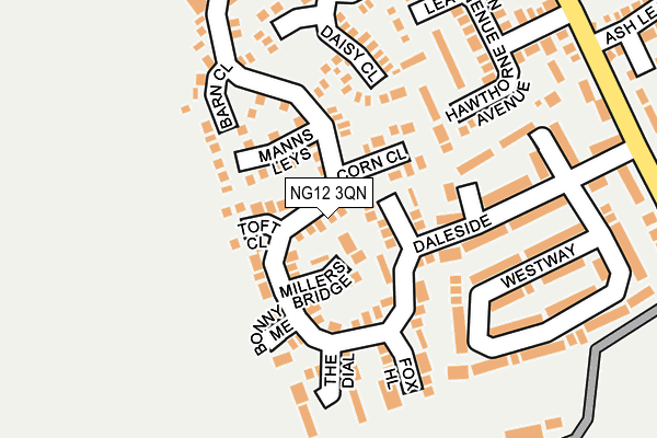 NG12 3QN map - OS OpenMap – Local (Ordnance Survey)