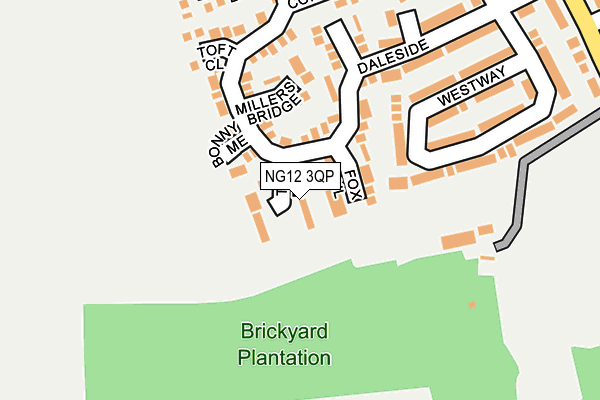NG12 3QP map - OS OpenMap – Local (Ordnance Survey)