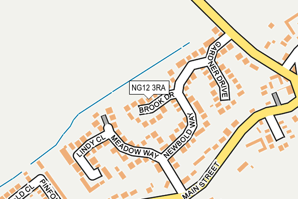 NG12 3RA map - OS OpenMap – Local (Ordnance Survey)