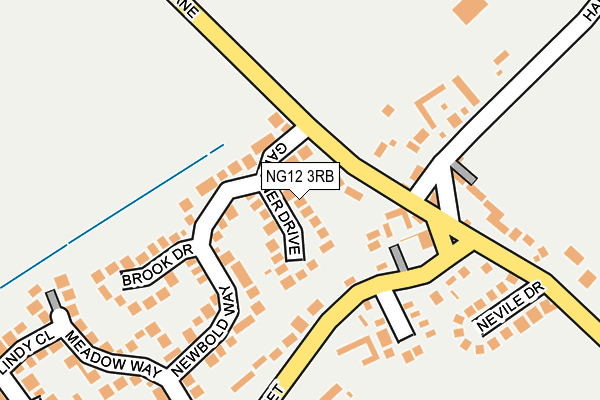 NG12 3RB map - OS OpenMap – Local (Ordnance Survey)