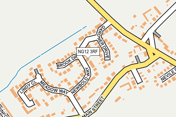 NG12 3RF map - OS OpenMap – Local (Ordnance Survey)