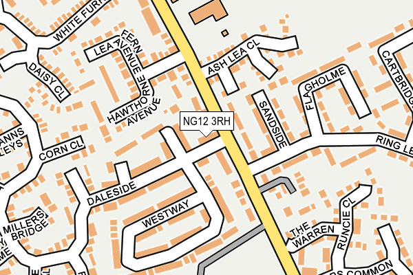 NG12 3RH map - OS OpenMap – Local (Ordnance Survey)