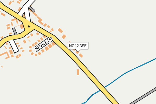 NG12 3SE map - OS OpenMap – Local (Ordnance Survey)