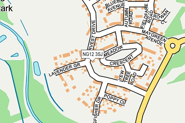 NG12 3SJ map - OS OpenMap – Local (Ordnance Survey)