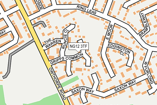 NG12 3TF map - OS OpenMap – Local (Ordnance Survey)