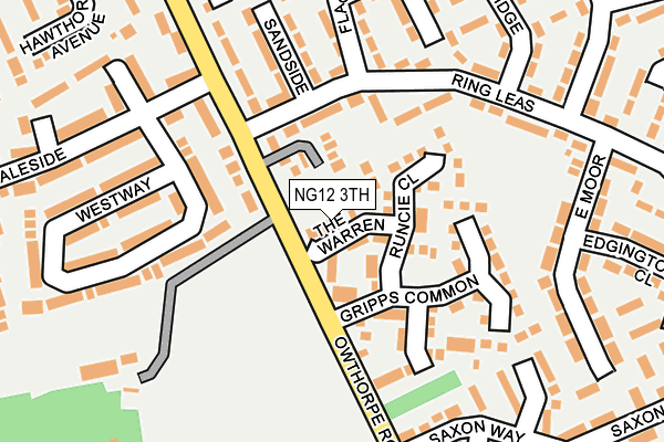 NG12 3TH map - OS OpenMap – Local (Ordnance Survey)