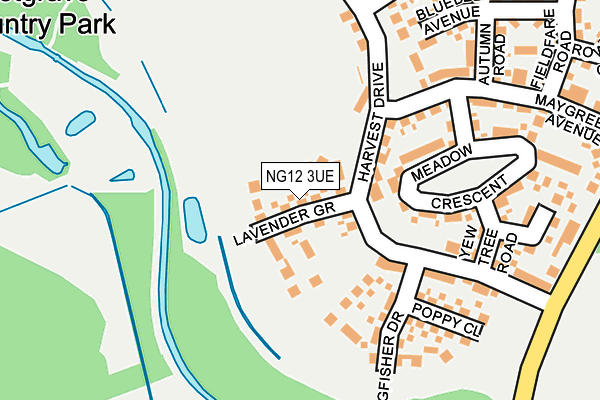 NG12 3UE map - OS OpenMap – Local (Ordnance Survey)