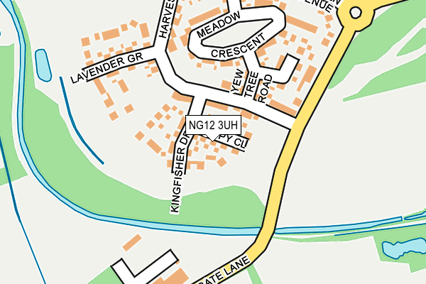 NG12 3UH map - OS OpenMap – Local (Ordnance Survey)