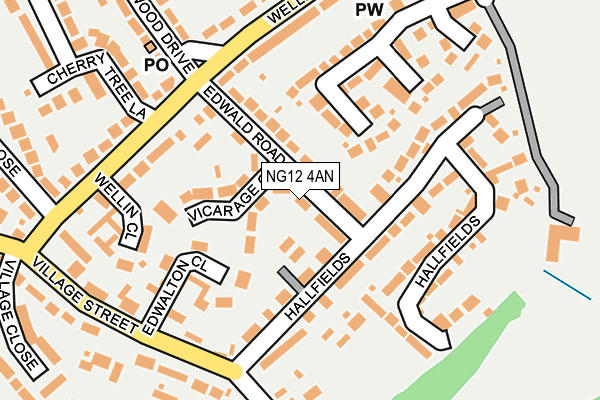 NG12 4AN map - OS OpenMap – Local (Ordnance Survey)