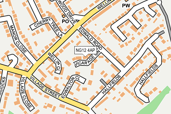 NG12 4AP map - OS OpenMap – Local (Ordnance Survey)
