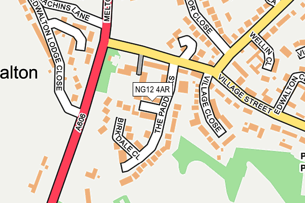 NG12 4AR map - OS OpenMap – Local (Ordnance Survey)