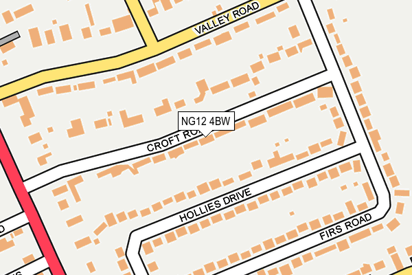 Map of HILLARYS RESIDENTIAL (NO2) LIMITED at local scale
