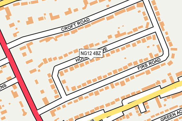Map of RECTORY ROAD PROPERTIES LIMITED at local scale