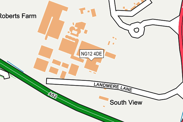 NG12 4DE map - OS OpenMap – Local (Ordnance Survey)