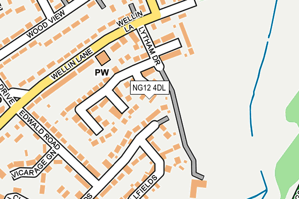 NG12 4DL map - OS OpenMap – Local (Ordnance Survey)