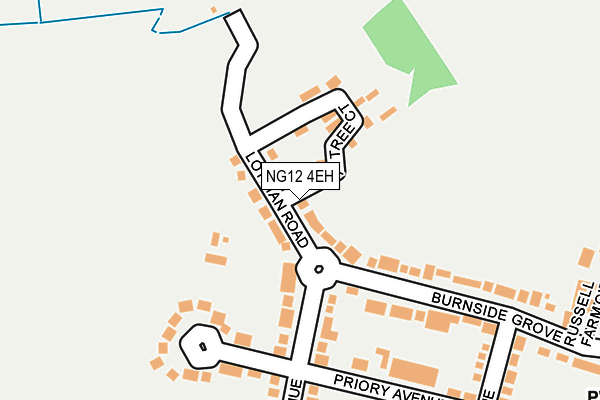 NG12 4EH map - OS OpenMap – Local (Ordnance Survey)