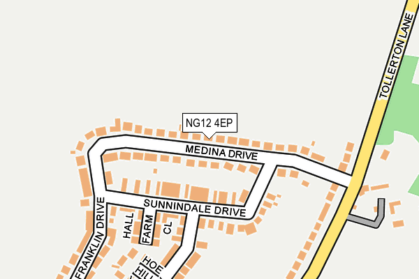 NG12 4EP map - OS OpenMap – Local (Ordnance Survey)