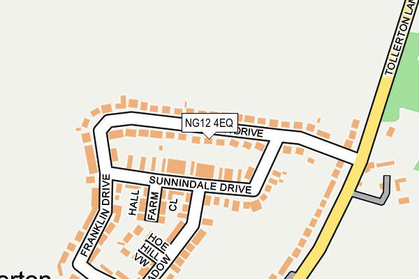 NG12 4EQ map - OS OpenMap – Local (Ordnance Survey)