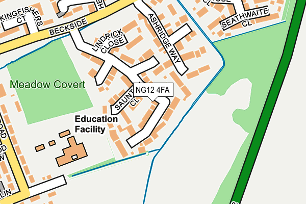 Map of ANDREA BREARLEY LIMITED at local scale