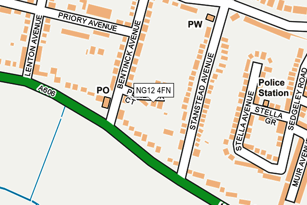 NG12 4FN map - OS OpenMap – Local (Ordnance Survey)