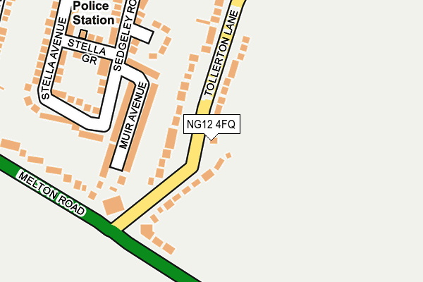 NG12 4FQ map - OS OpenMap – Local (Ordnance Survey)