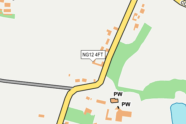 NG12 4FT map - OS OpenMap – Local (Ordnance Survey)
