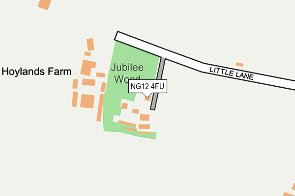 NG12 4FU map - OS OpenMap – Local (Ordnance Survey)
