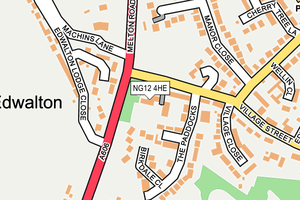 NG12 4HE map - OS OpenMap – Local (Ordnance Survey)