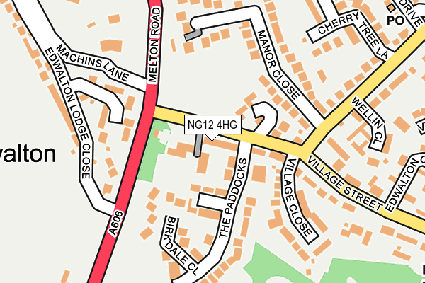 NG12 4HG map - OS OpenMap – Local (Ordnance Survey)