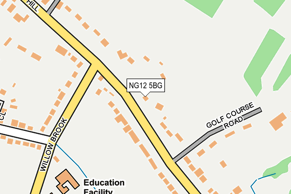 NG12 5BG map - OS OpenMap – Local (Ordnance Survey)