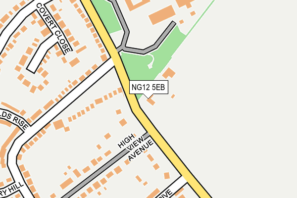 NG12 5EB map - OS OpenMap – Local (Ordnance Survey)