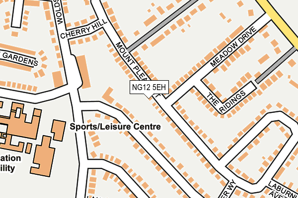 NG12 5EH map - OS OpenMap – Local (Ordnance Survey)