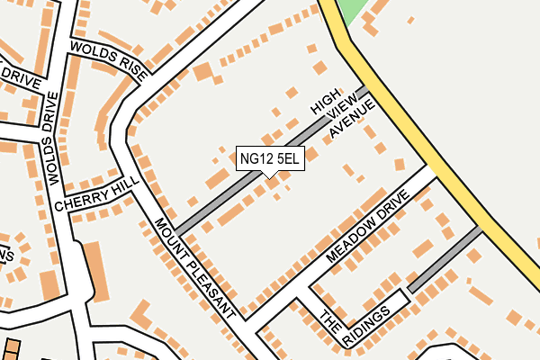 NG12 5EL map - OS OpenMap – Local (Ordnance Survey)