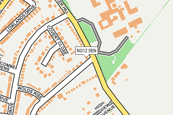 NG12 5EN map - OS OpenMap – Local (Ordnance Survey)