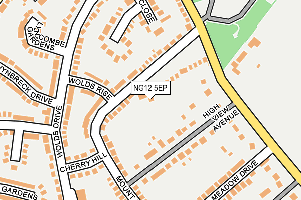 NG12 5EP map - OS OpenMap – Local (Ordnance Survey)